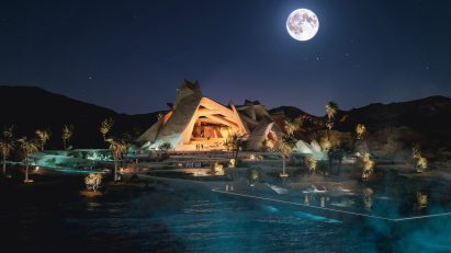 Xaynor members' club on the Gulf of Aqaba at Neom by Sordo Madaleno Arquitectos.