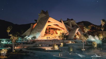 Xaynor members' club on the Gulf of Aqaba at Neom by Sordo Madaleno Arquitectos.