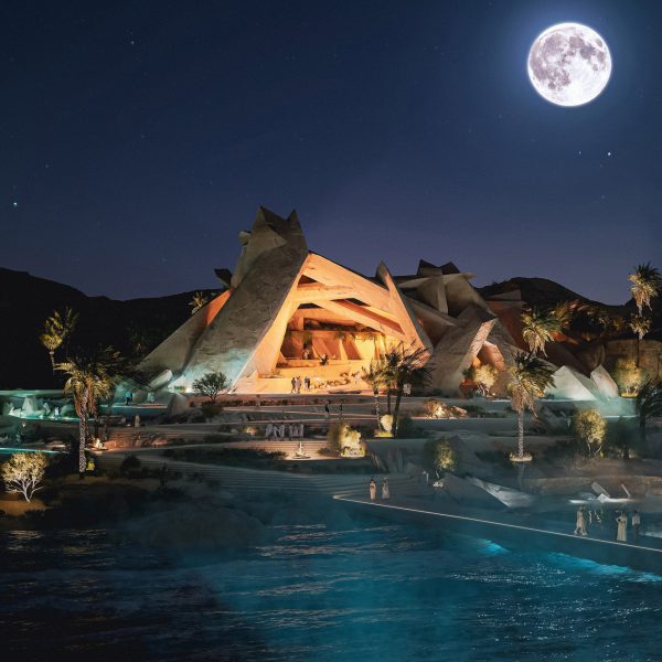 Xaynor members' club on the Gulf of Aqaba at Neom by Sordo Madaleno Arquitectos.