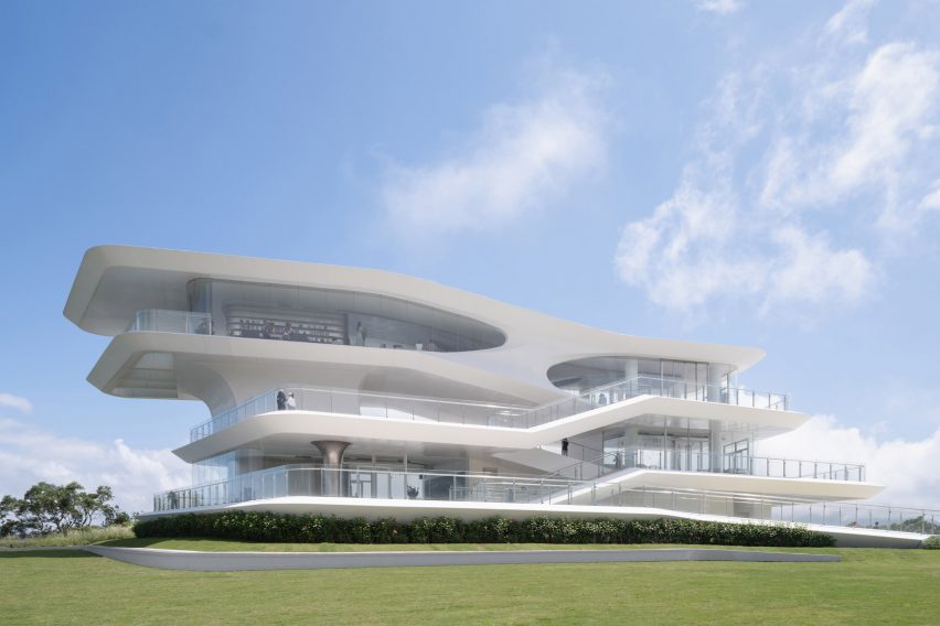 Yunhai Forest Service Station by Line+ Studio