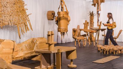 Zaventem Atelier cardboard furniture Mexico Art Week