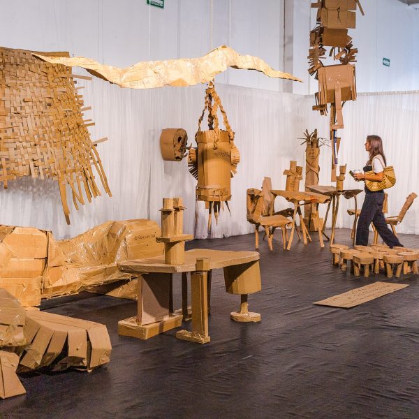 Zaventem Atelier cardboard furniture Mexico Art Week
