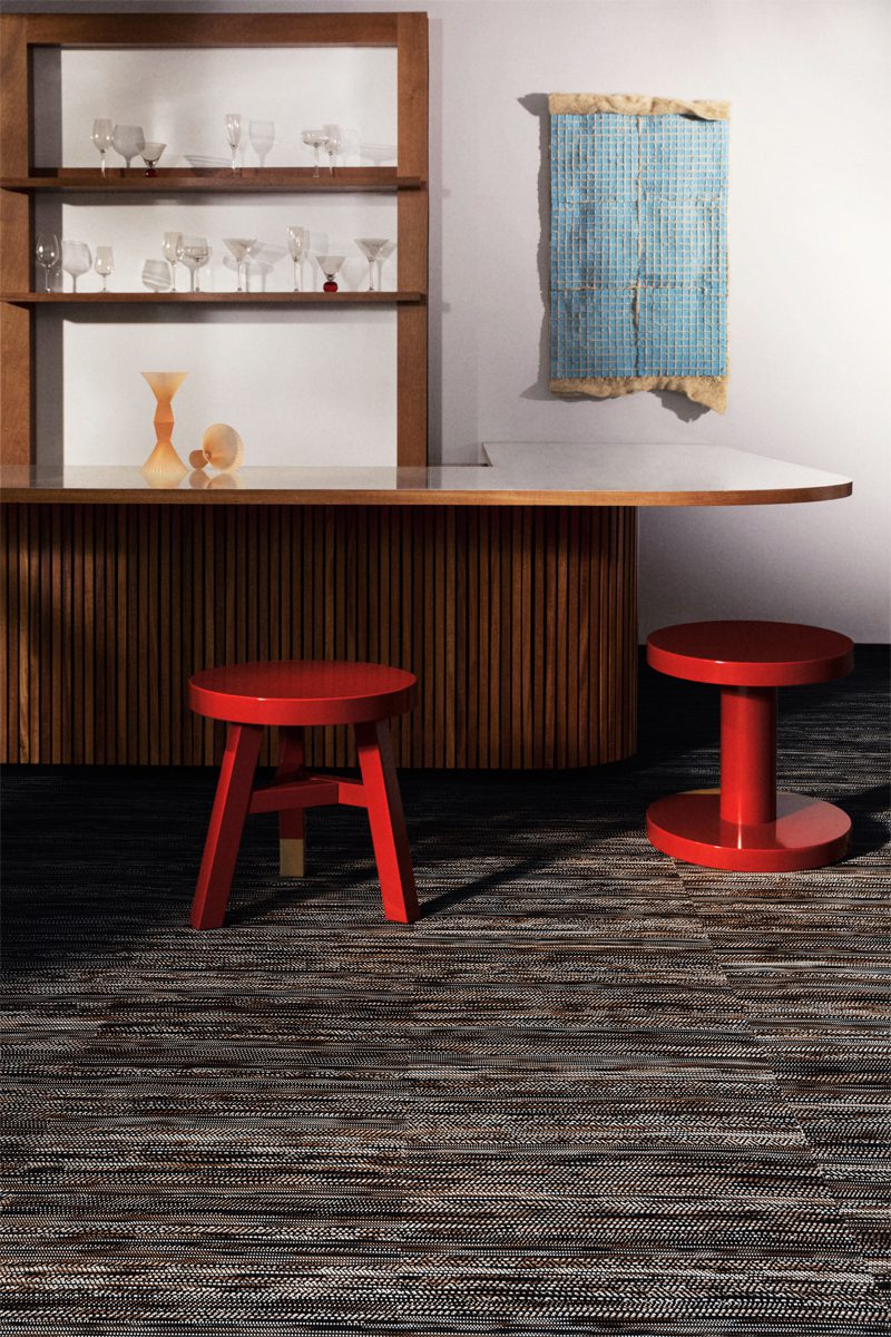 Recycled flooring by Swedish design brand Bolon