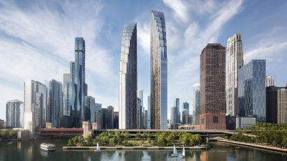 SOM skyscrapers for Spire site Lakeshore Drive