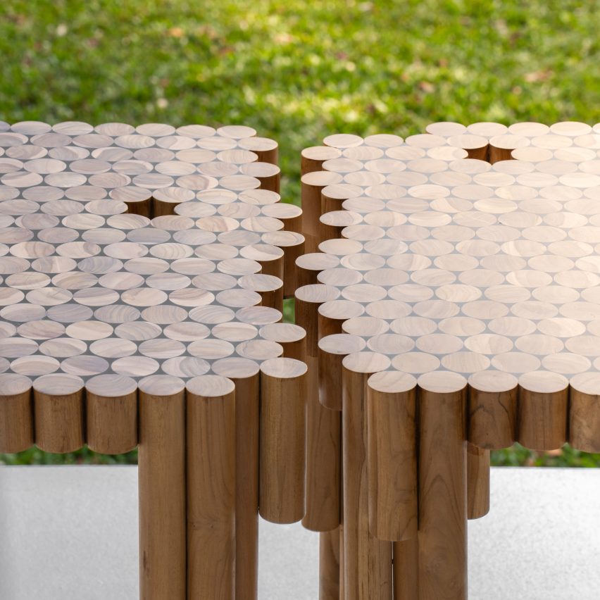 Seating made from recycled wood