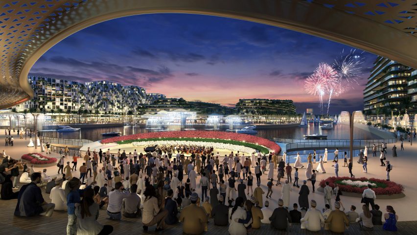 Render of waterfront Muscat development