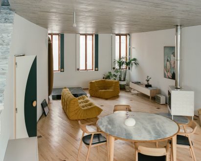Living space with Togo sofas