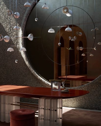Apparatus trapeze chandelier