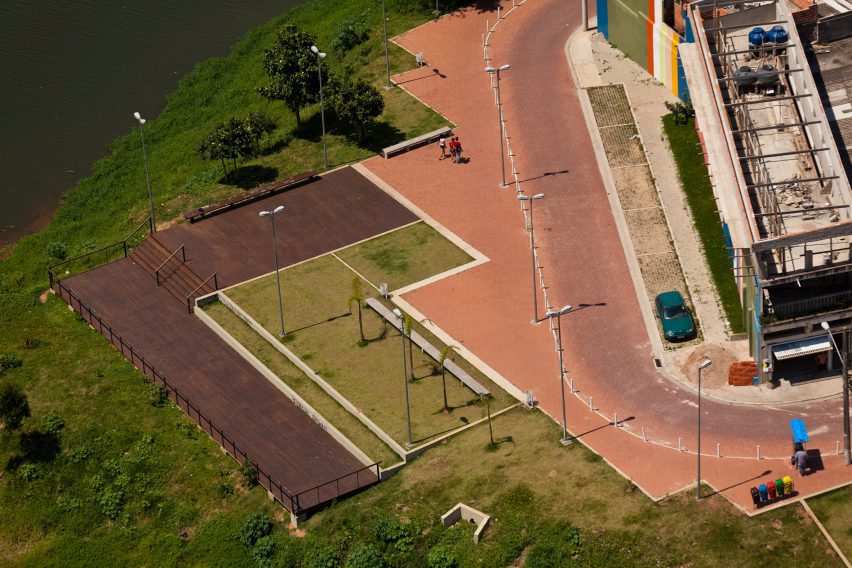 Aerial shot of Cantinho do Céu