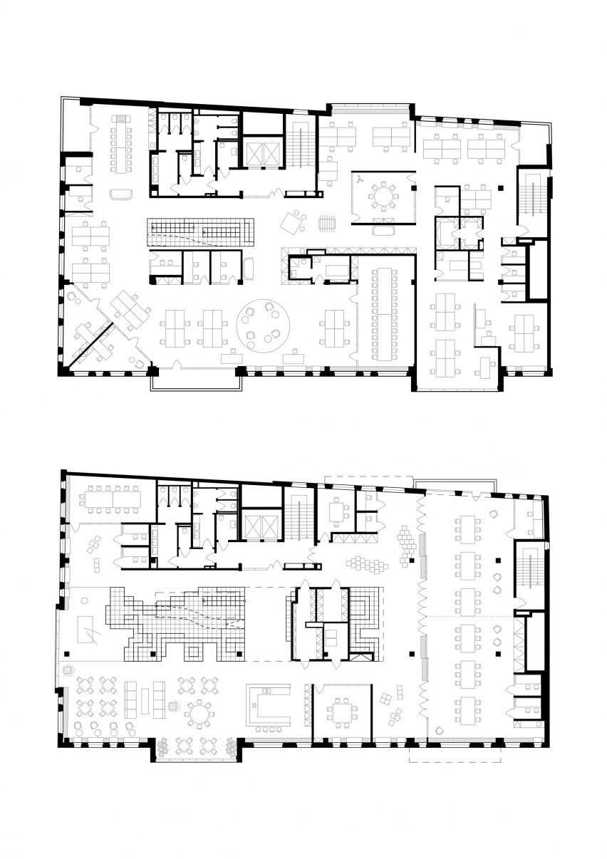 Floor plan of Pricefx office by Collcoll in Prague