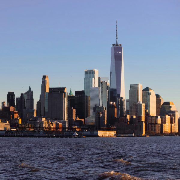 New York financial district skyline by Ash Coronado