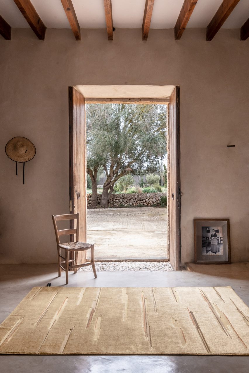 Cream Colorado rug by Inga Sempe for Nanimarquina