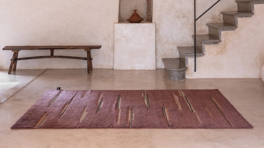 Red Colorado rug by Nanimarquina