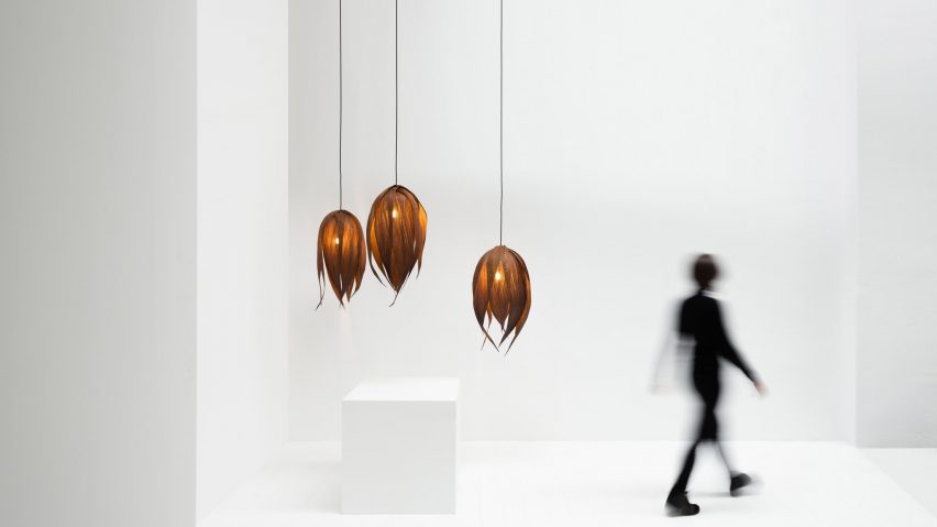 Cuoro pendant lights by Ceci Ferrero for Let's Pause