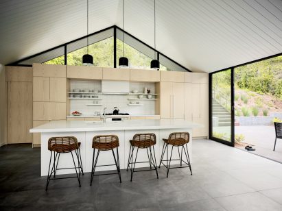 Open-plan kitchen