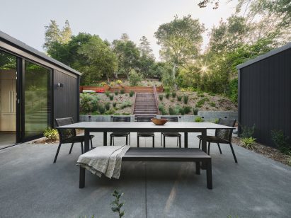 South-facing deck