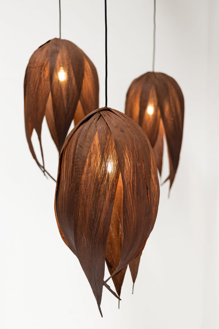 Cuoro pendant lights by Ceci Ferrero for Let's Pause