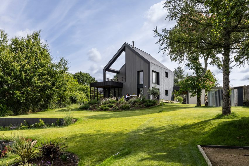 Moden A-frame residence in France