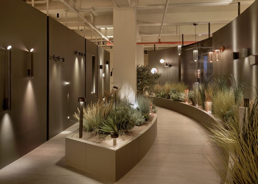 Outdoor exhibit in showroom