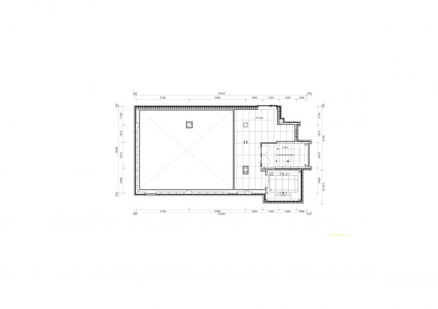 First floor plan of the Arario Gallery by Schemata Architects