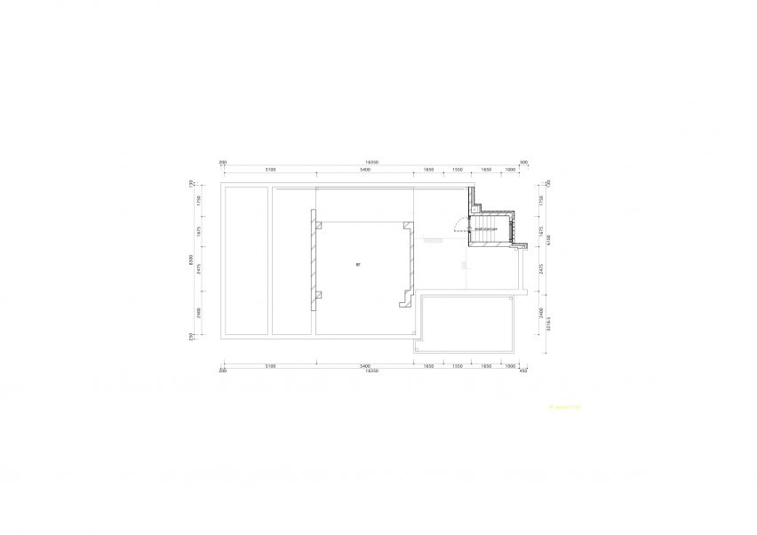 Sixth floor plan of the Arario Gallery by Schemata Architects