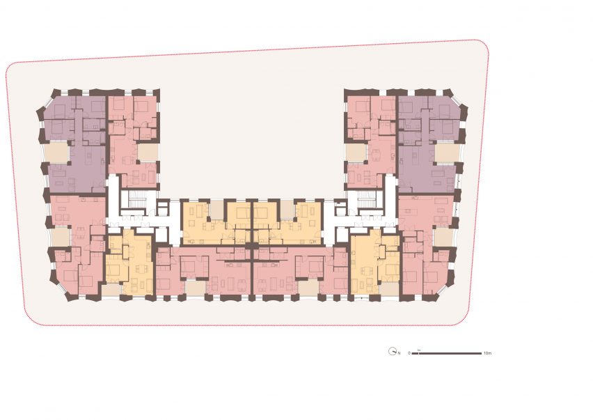 First floor plan of Cosway Street by Bell Phillips