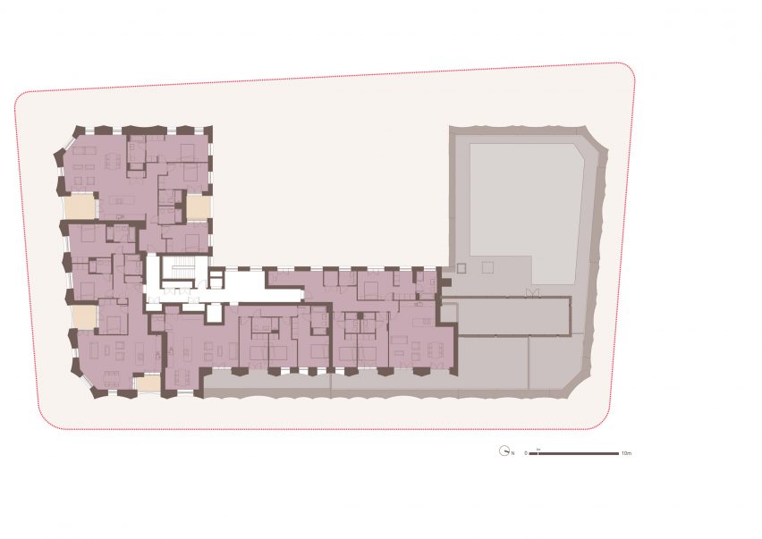 Fourth floor plan of Cosway Street by Bell Phillips