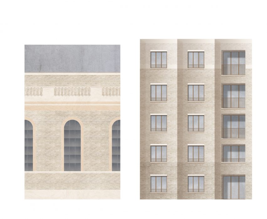 Elevation drawings of Cosway Street by Bell Phillips