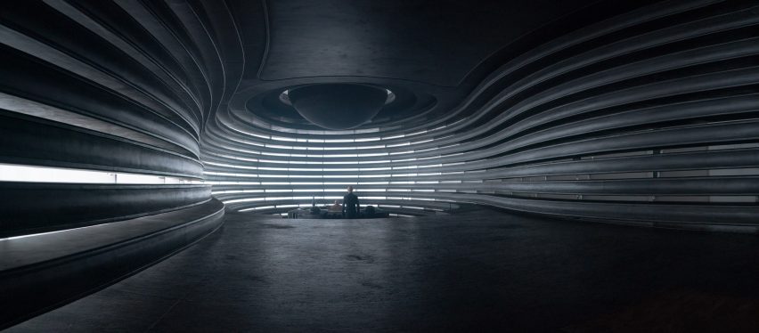 Dark interior by Patrice Vermette in Dune film