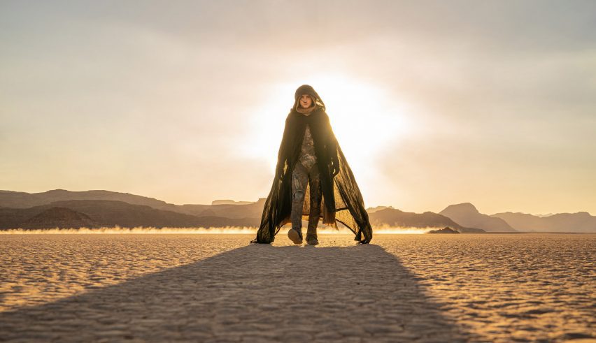 Actor in desert in Dune