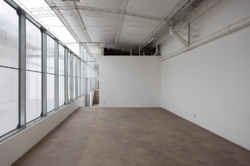 A large gallery space