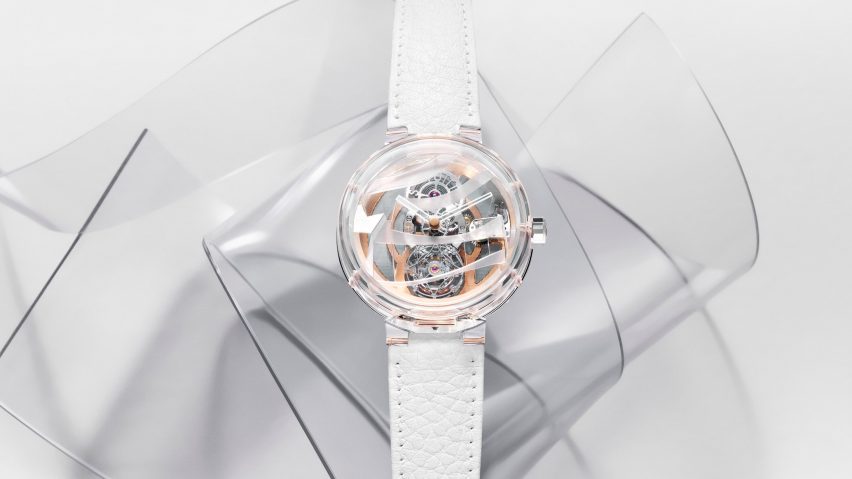 Frank Gehry creates transparent watch for Louis Vuitton