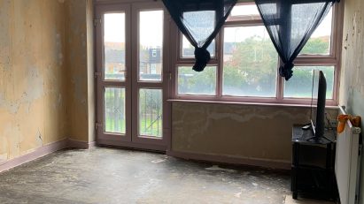 Before picture from a furnishing futures project