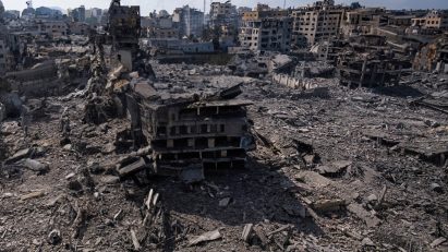 Destroyed buildings in Gaza