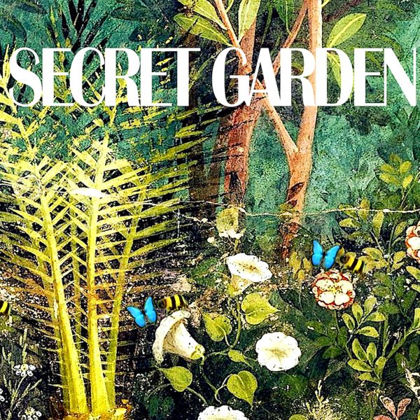 Illustration of botanics with text overlay