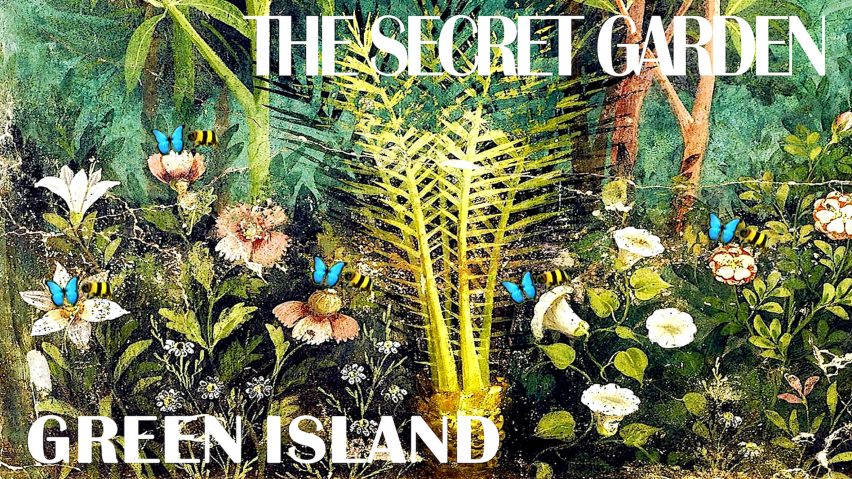 Illustration of botanics with text overlay