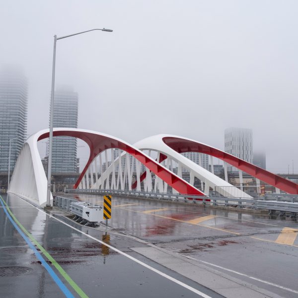 White bridges with red unders
