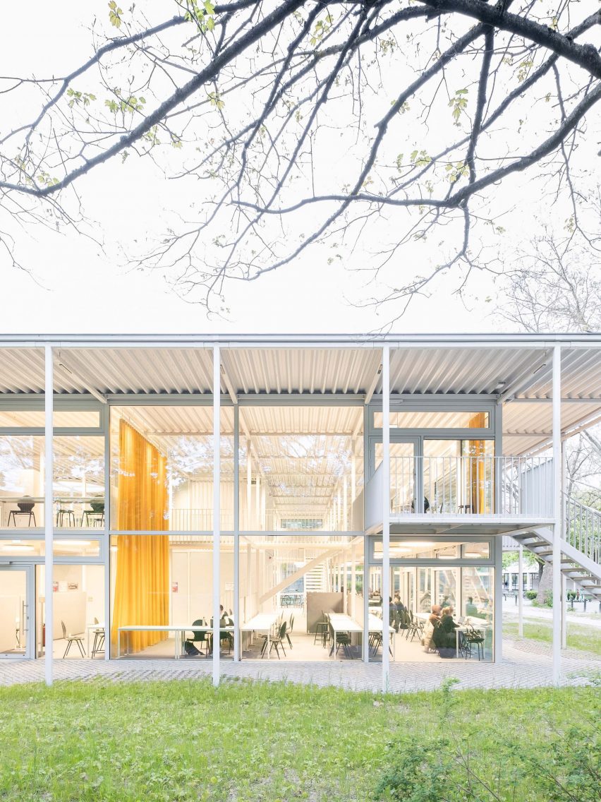 The Study Pavilion at TU Braunschweig by Gustav Düsing and Max Hacke in Germany