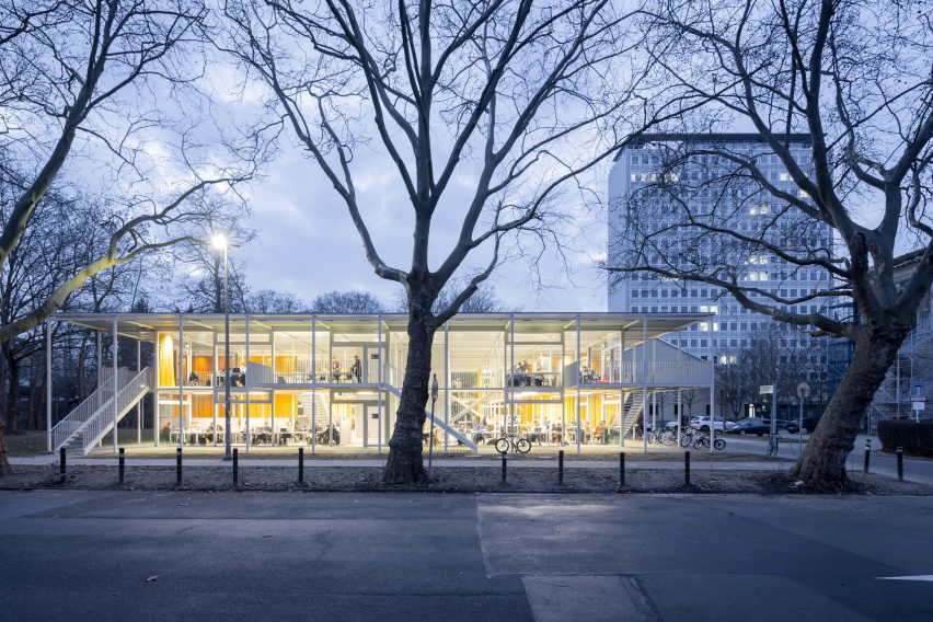 The Study Pavilion at TU Braunschweig by Gustav Düsing and Max Hacke in Germany
