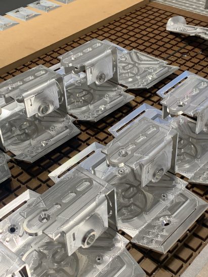 Folded aluminium sheets to be turned into lights