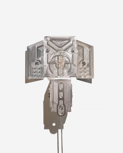 Aluminium sconce by HAHA Studio 