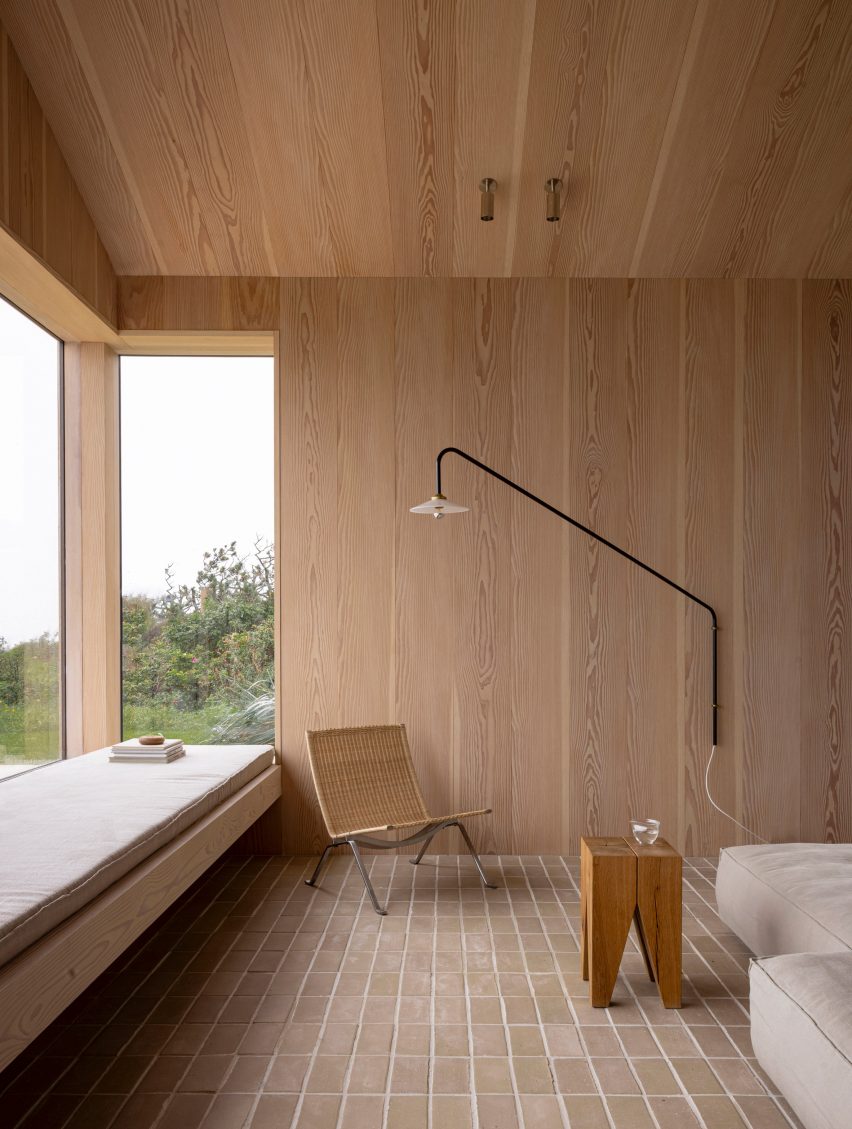Wood panelling in Heatherhill Beach House