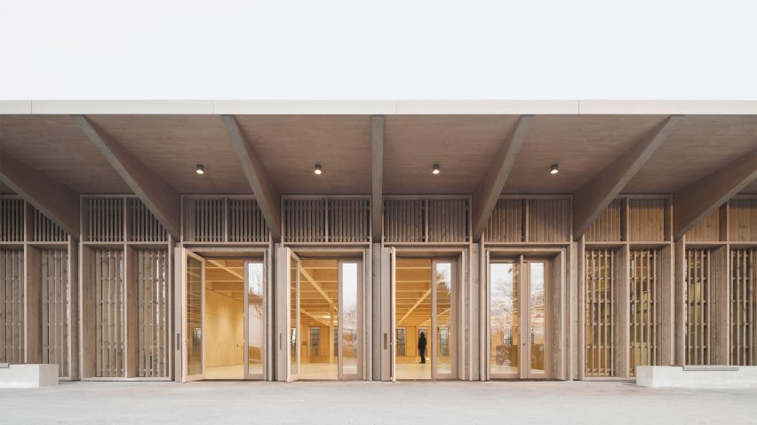 Markolfhalle Markelfingen timber hall by Steimle Architekten
