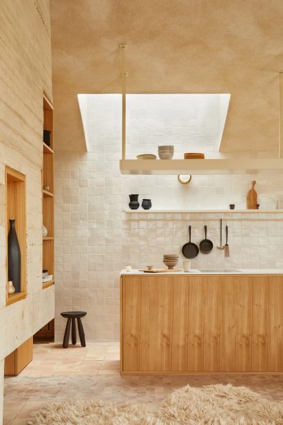 Skyklit kitchen inside The Maker's Barn by Hutch Design