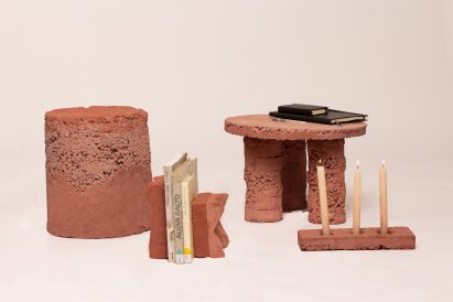 Homeware made from waste bricks