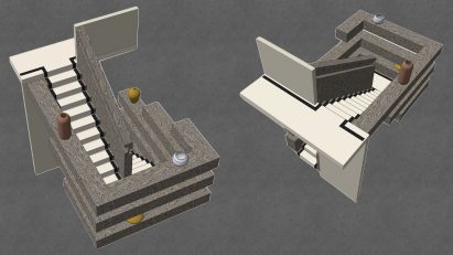 3D visaulisations of a staircase