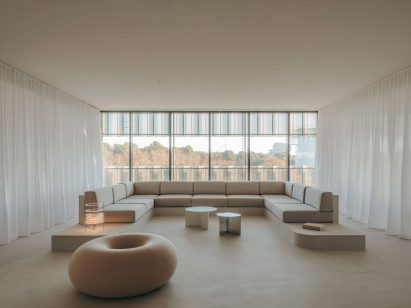 Lounge area inside Gigi Studios office