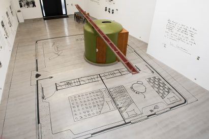 Exhibition on Maison Les Jours Meilleurs by Jean Prouvé at Galerie Patrick Seguin