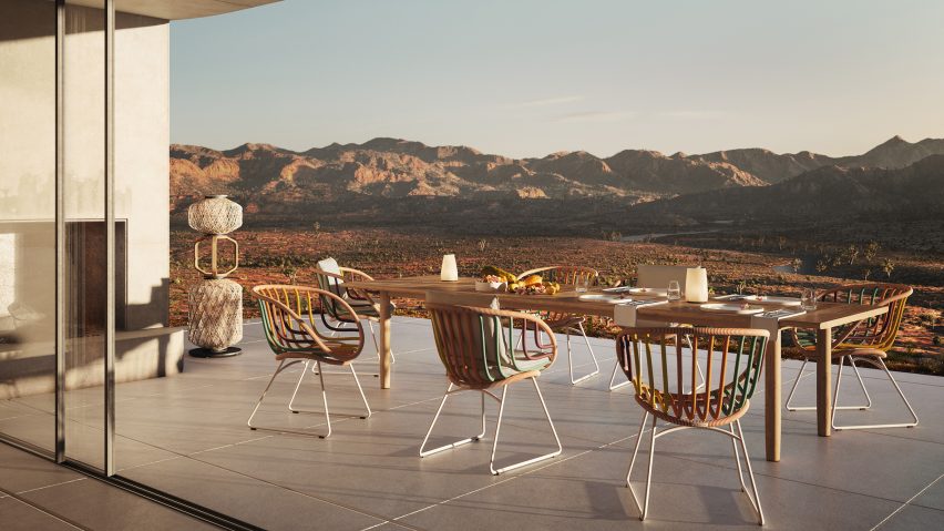 Kida armchairs by Stephen Burks for Dedon