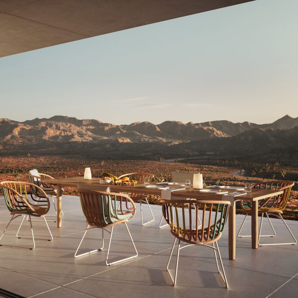 Kida armchairs by Stephen Burks for Dedon